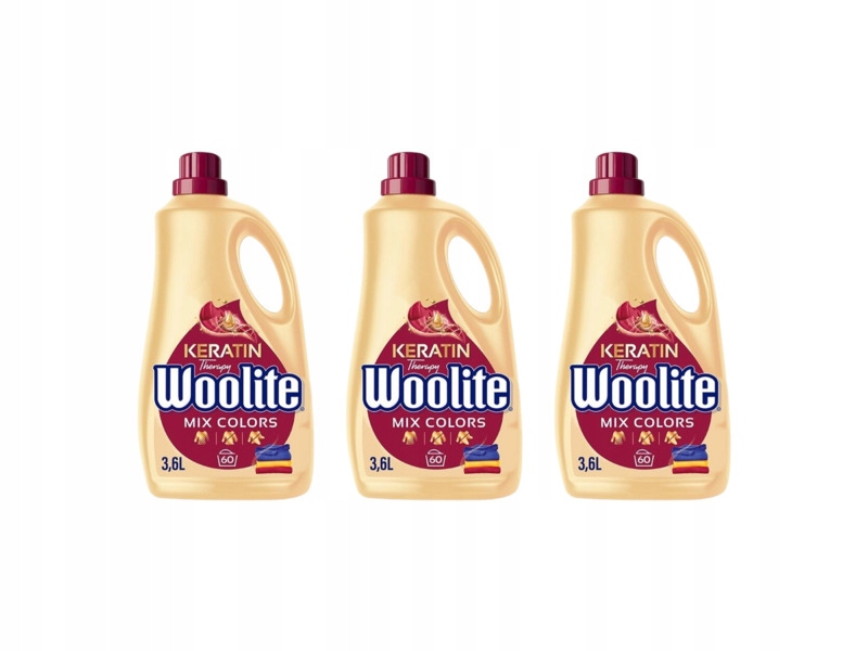 Płyn do prania Woolite Keratin Therapy 3 x 3600 ml