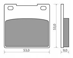KLOCKI HAMULCOWE TYŁ SUZUKI GSX-R GSX-F GSX 600 F