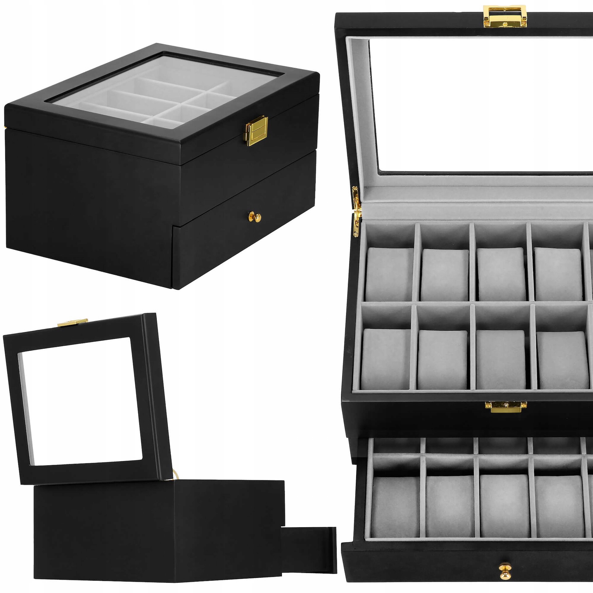 Krabička Na Hodinky Bižuterie 20 x Organizér Krabička Elegantní Jako Dárek