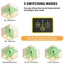 POZIOMICA LASEROWA FIRECORE 3D F94T + DETEKTOR Rodzaj krzyżowy