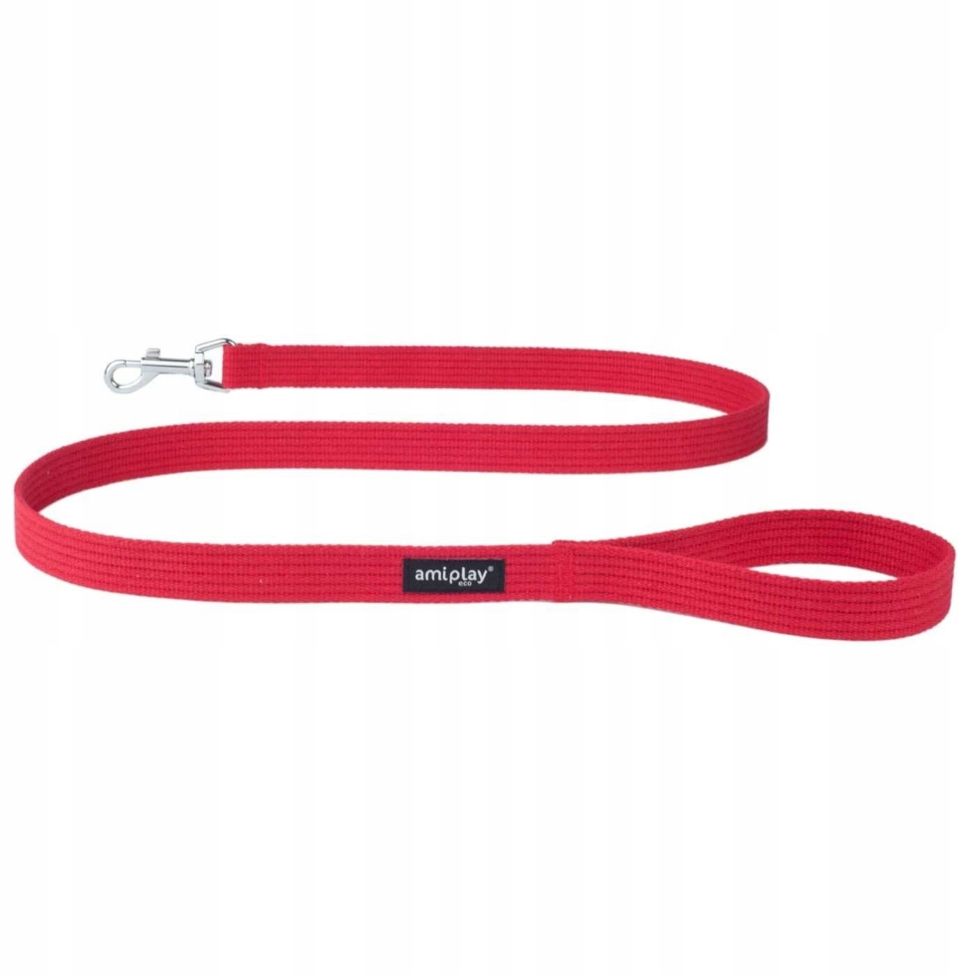 

amiplay Smycz Bawełna Cotton XL 140 x 3cm Czerwony