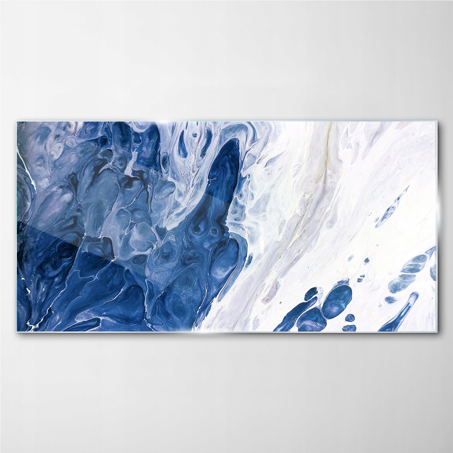 

Obraz z nadrukiem szklany Fale fantazja 140x70 cm