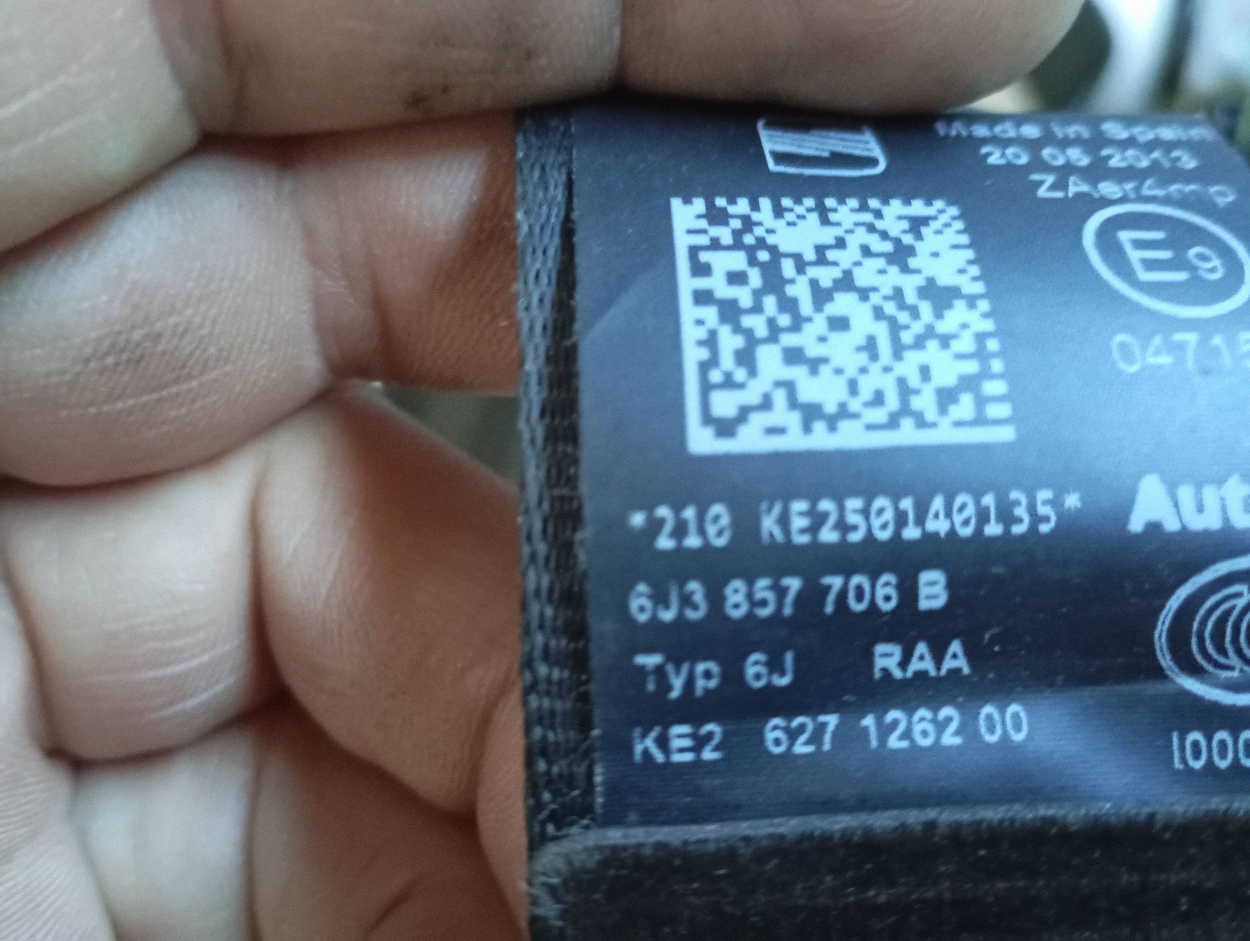 front seat belt front SEAT IBIZA IV 6J,6P 6J3857705B right left