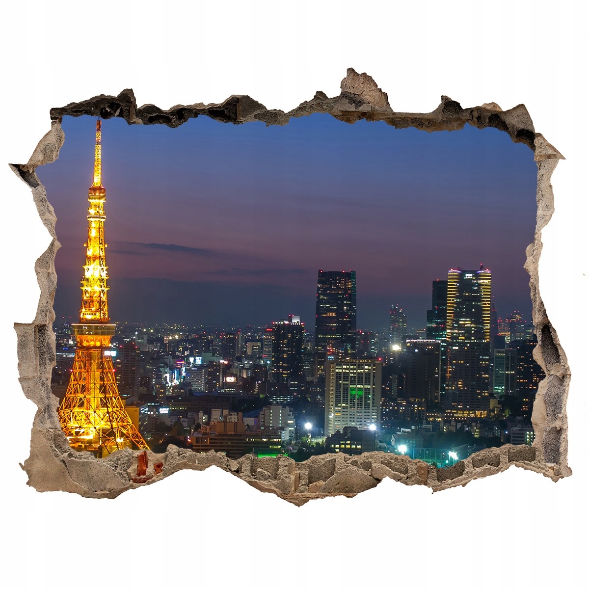 

Fototapeta ścienna dziura 3d Wieża w Tokio 120x81