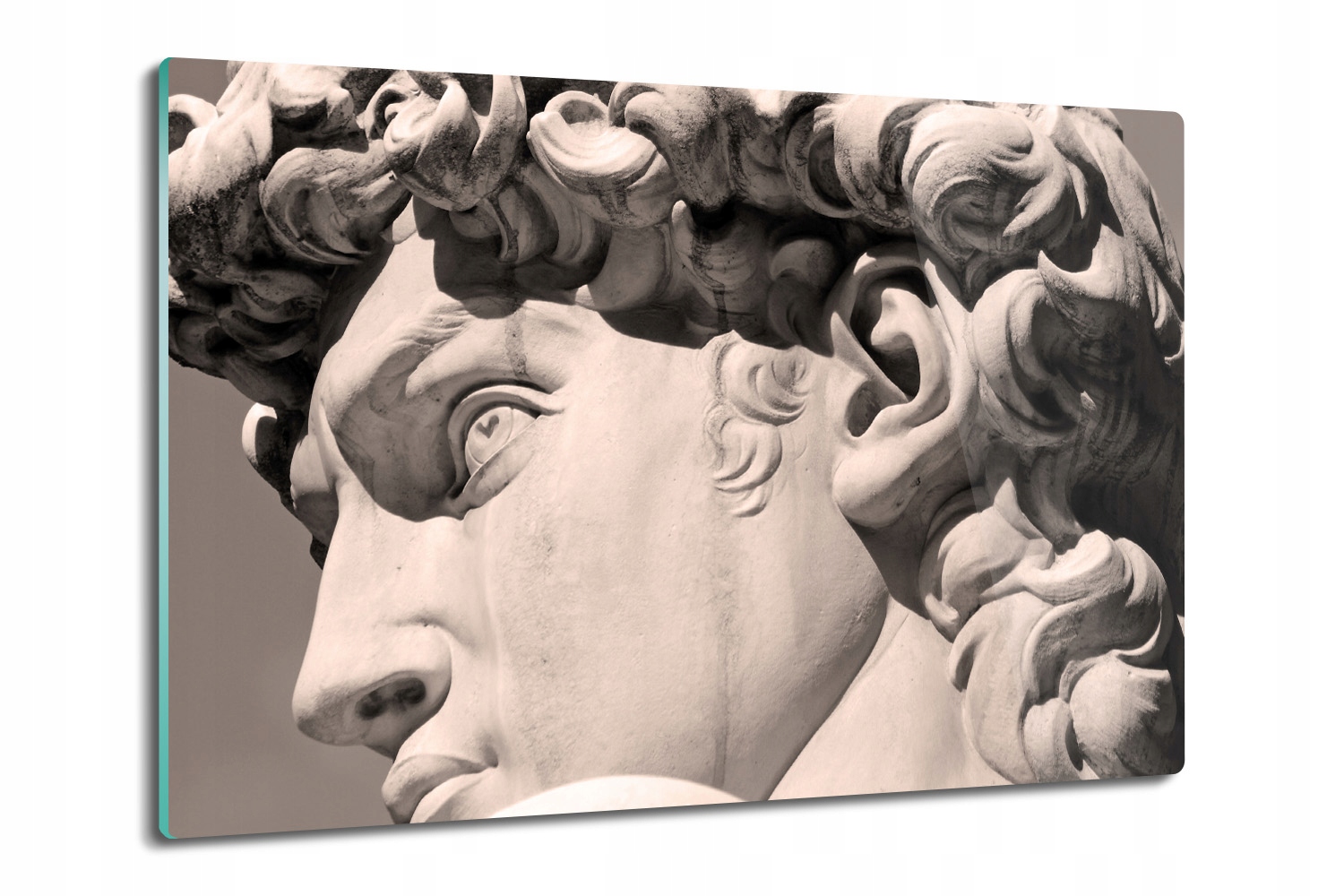 

kuchenna deska szklana Głowa Dawida rzeźba 80x52