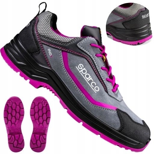 Buty robocze damskie adidasy z nubuku Bhp S3 Esd Sparco Indy Danica 38