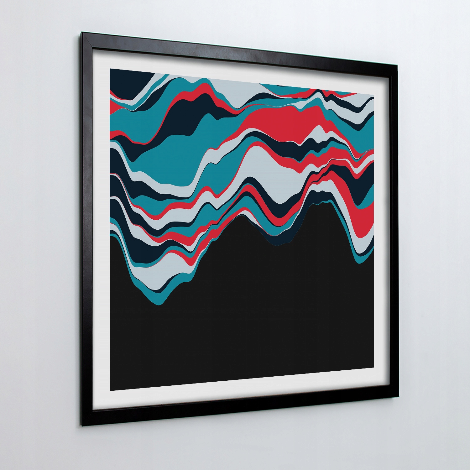 Moderní obraz s rámečkem Barva, ilustrace 50x50 cm