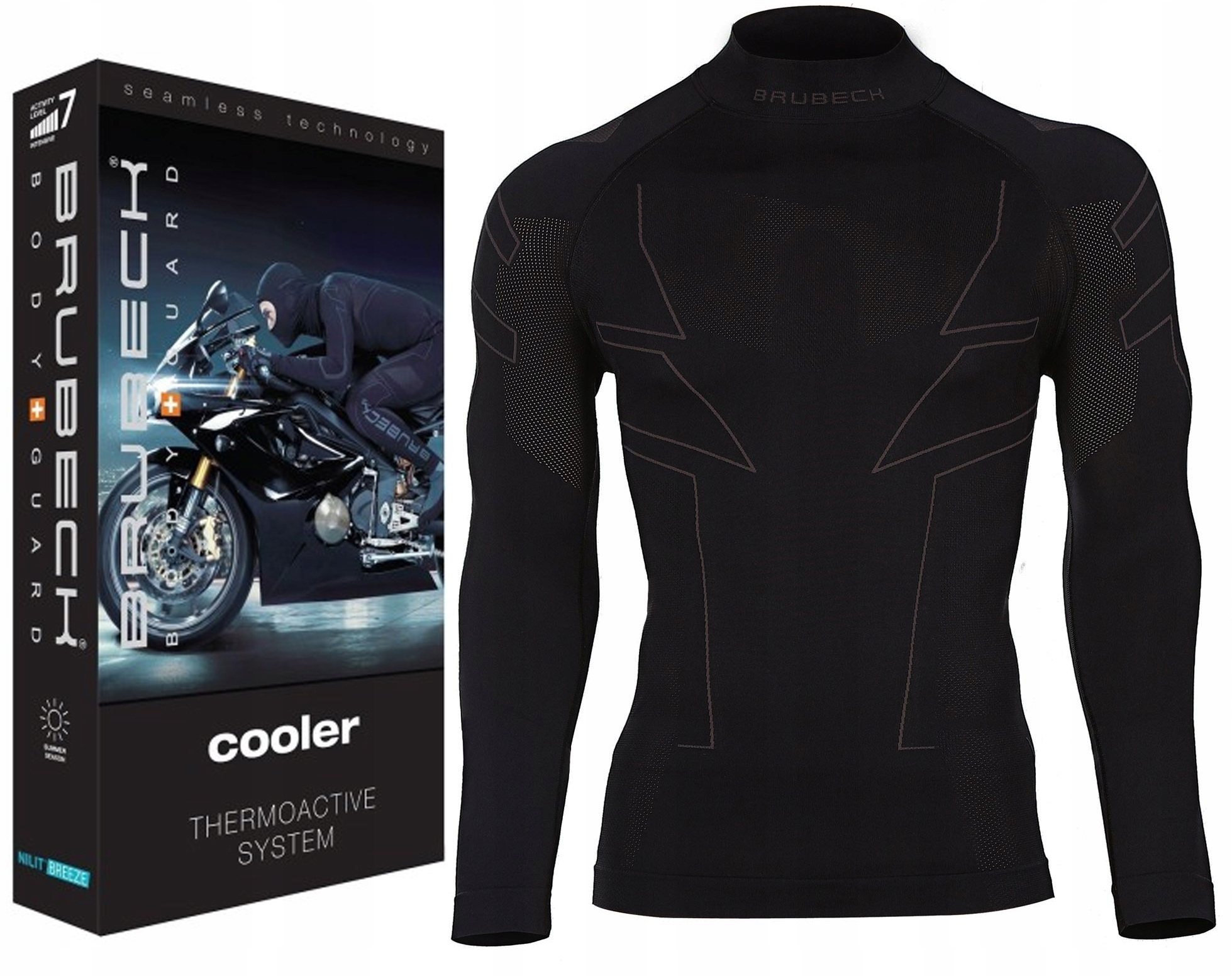 Termoaktívna Bluza Brubeck Cooler termo tričko na motocykel XXL