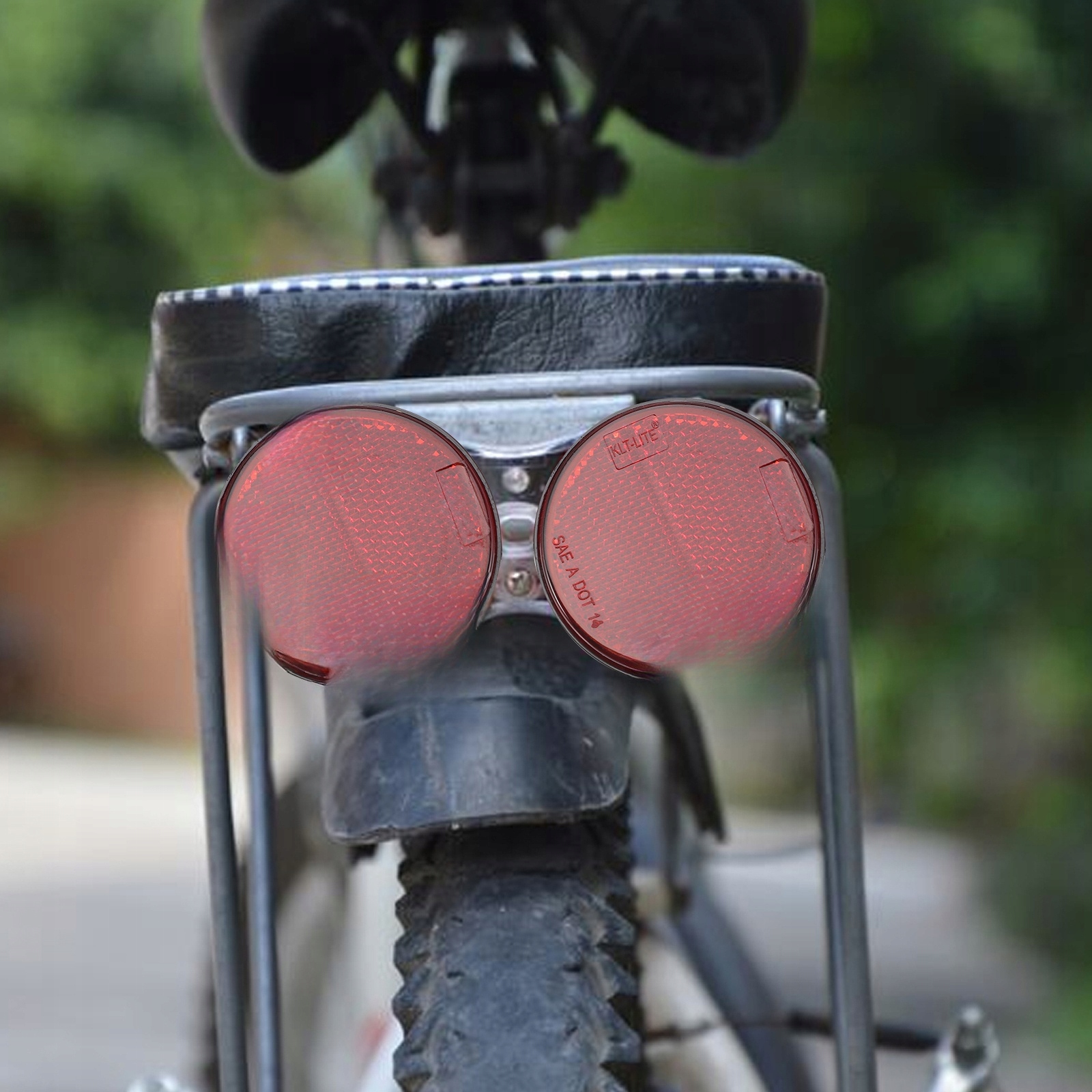 ODBLASK OKRĄGŁY CZERWONY 8 SZT Producent inny