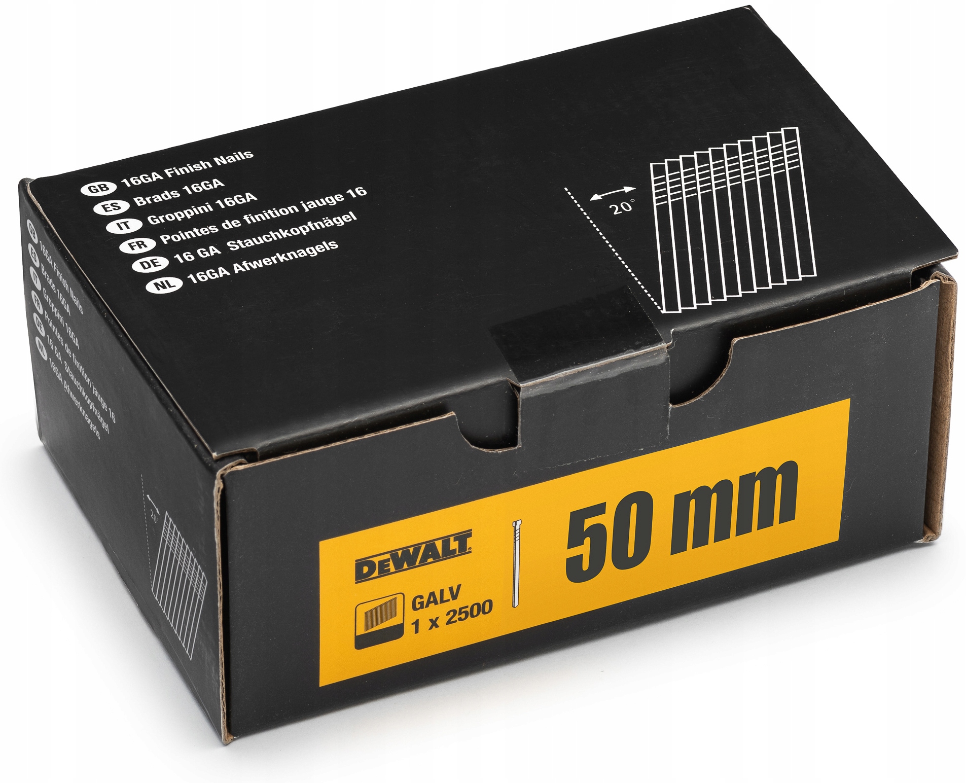 

Dewalt Gwoździe 50mm x 1,6mm do Gwoździarki DCN660