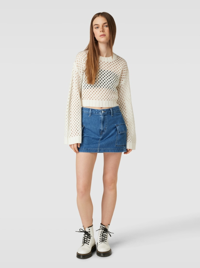 Levi's Sukně s kapsami cargo džínová modrá velikost 25