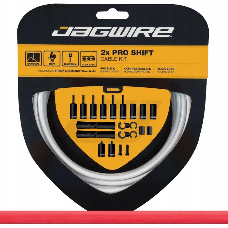 Jagwire Pro Shift Kit PCK504 2x řadící Shimano Sram 2800 a 2300 mm červená