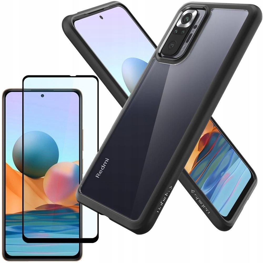 

Etui Spigen Uh + Szkło 5D do Redmi Note 10 Pro