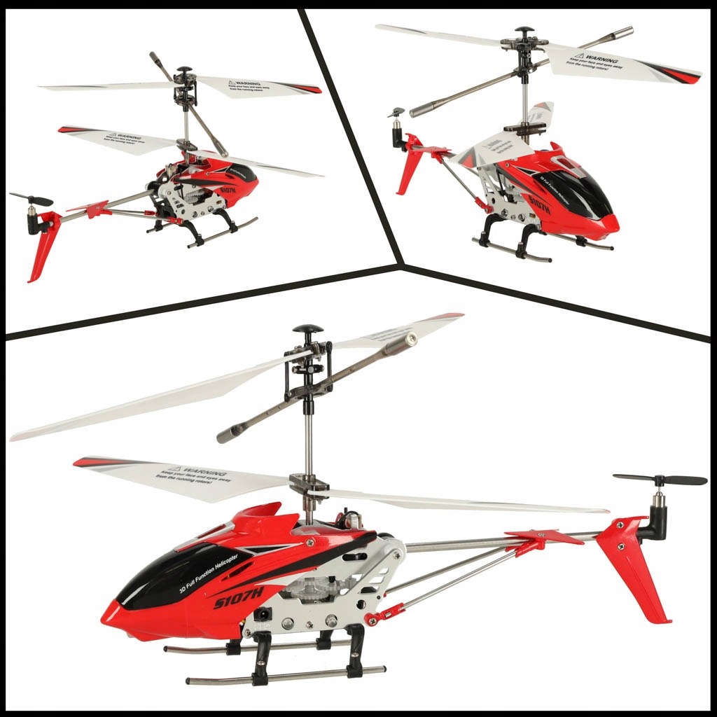 HELIKOPTER ZDALNIE STEROWANY ŚMIGŁOWIEC RC SYMA S107H 2.4GHz RTF Seria KX7228_2