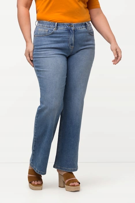 Pure Džíny Mom Jeans V Modré Barvě S Oděrkami 42 6FA