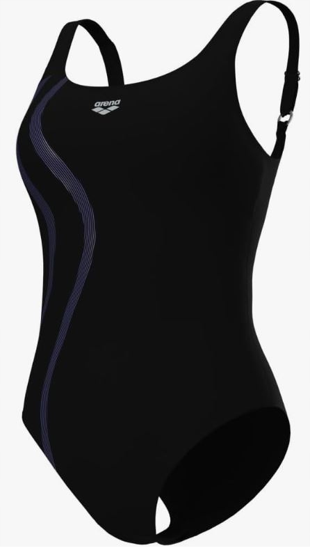C6044 Strój kąpielowy jednoczęściowy Arena Ginevra Wing czarny rozmiar 44