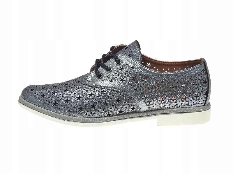

Półbuty damskie ażurowe A18-6556 Grey r.40