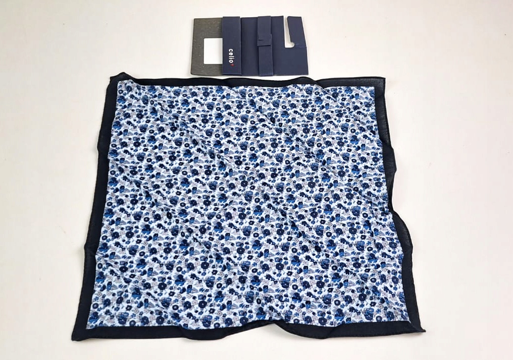 Celio Poszetka Butonierka Jedwab Ribert Blue Marka Celio