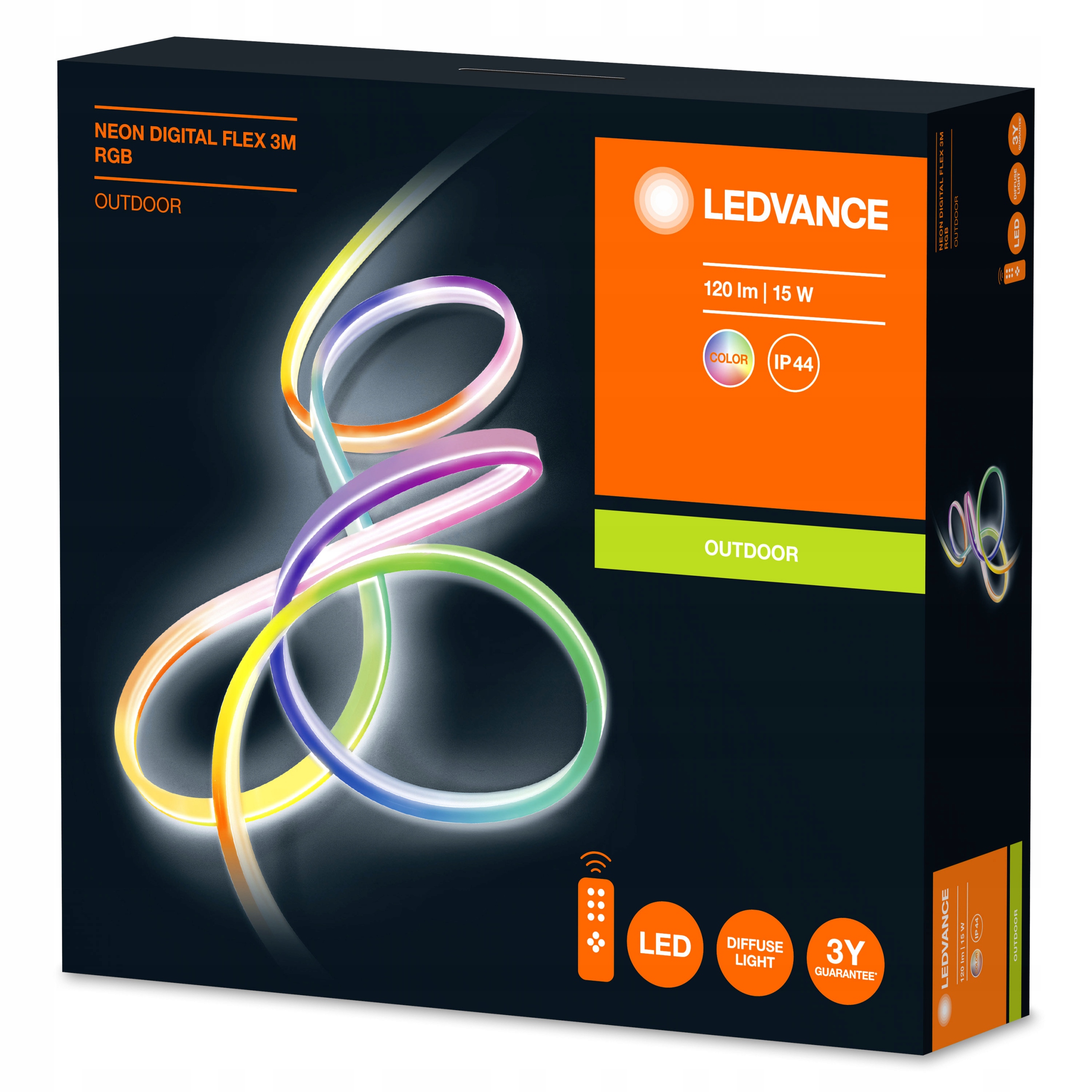 Led páska Neon Digital Flex IP44 3M Rgb Rc