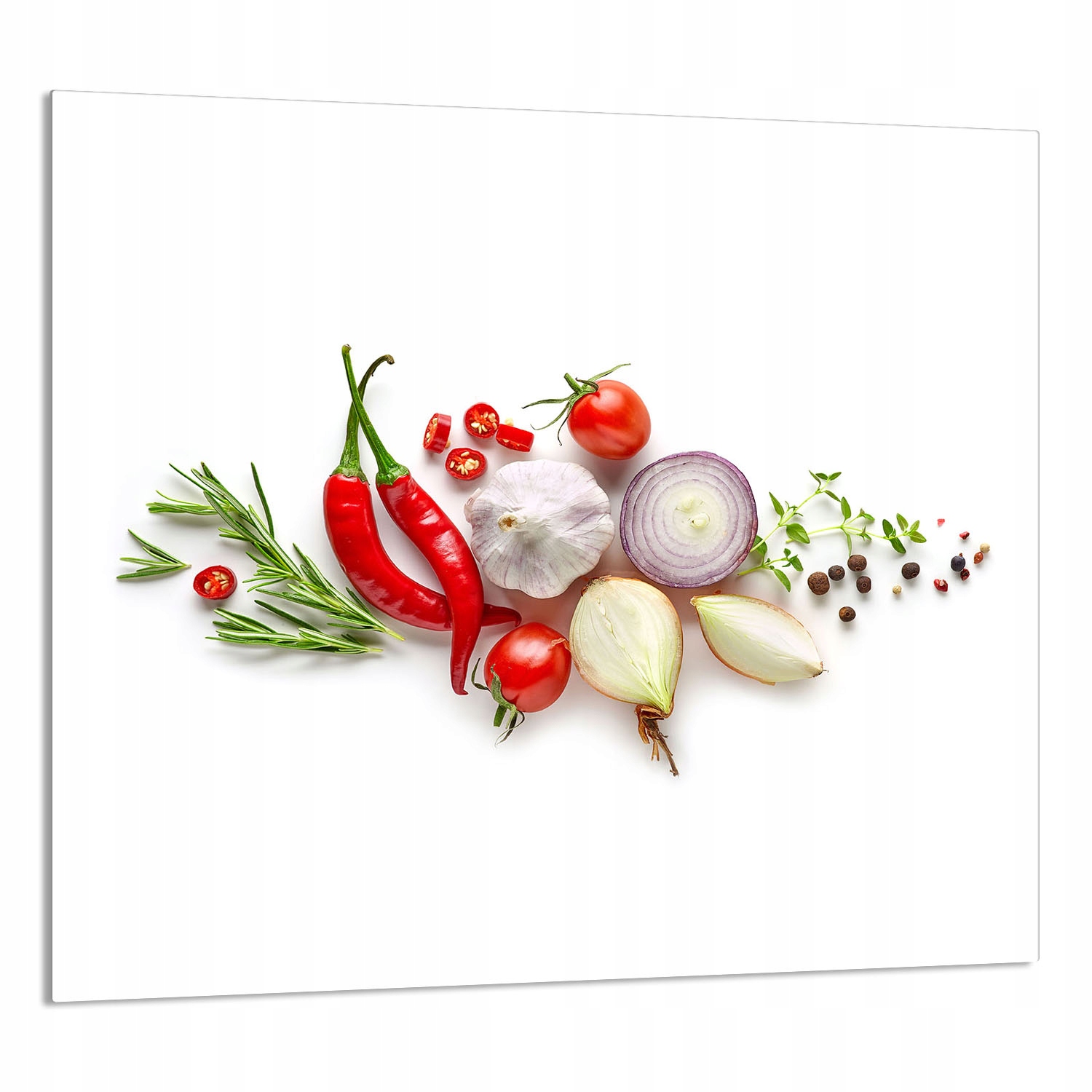 Skleněný Panel Do Kuchyně 65x60 Zelenina Tvrzené Sklo