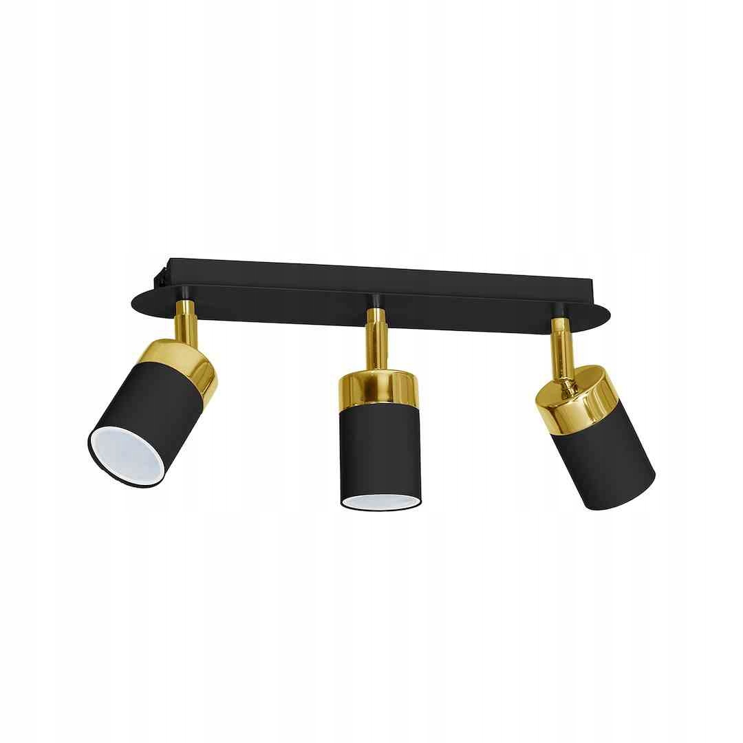 MiLAGRO Stropní Svítidlo Joker Black/Gold 3Xgu10 Závěsný lustr Osvětlení