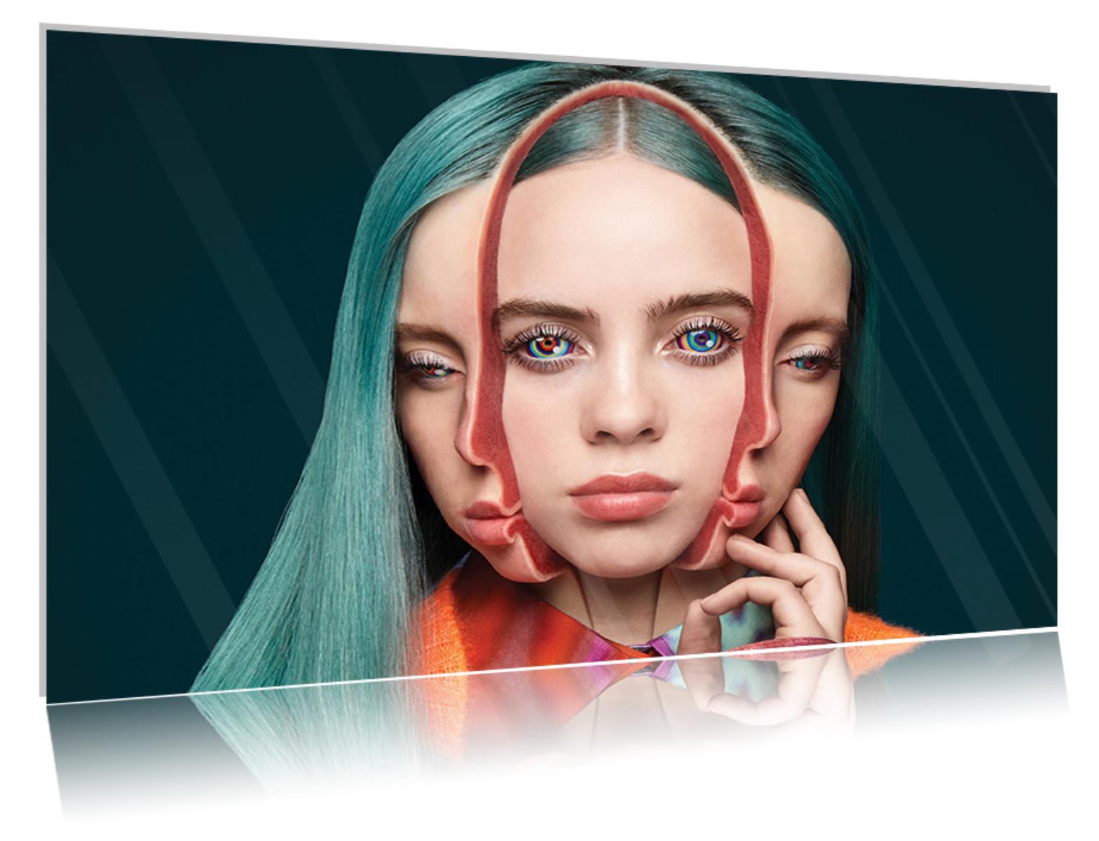 

Obraz szklany na szkle Billie Eilish 05 30x20