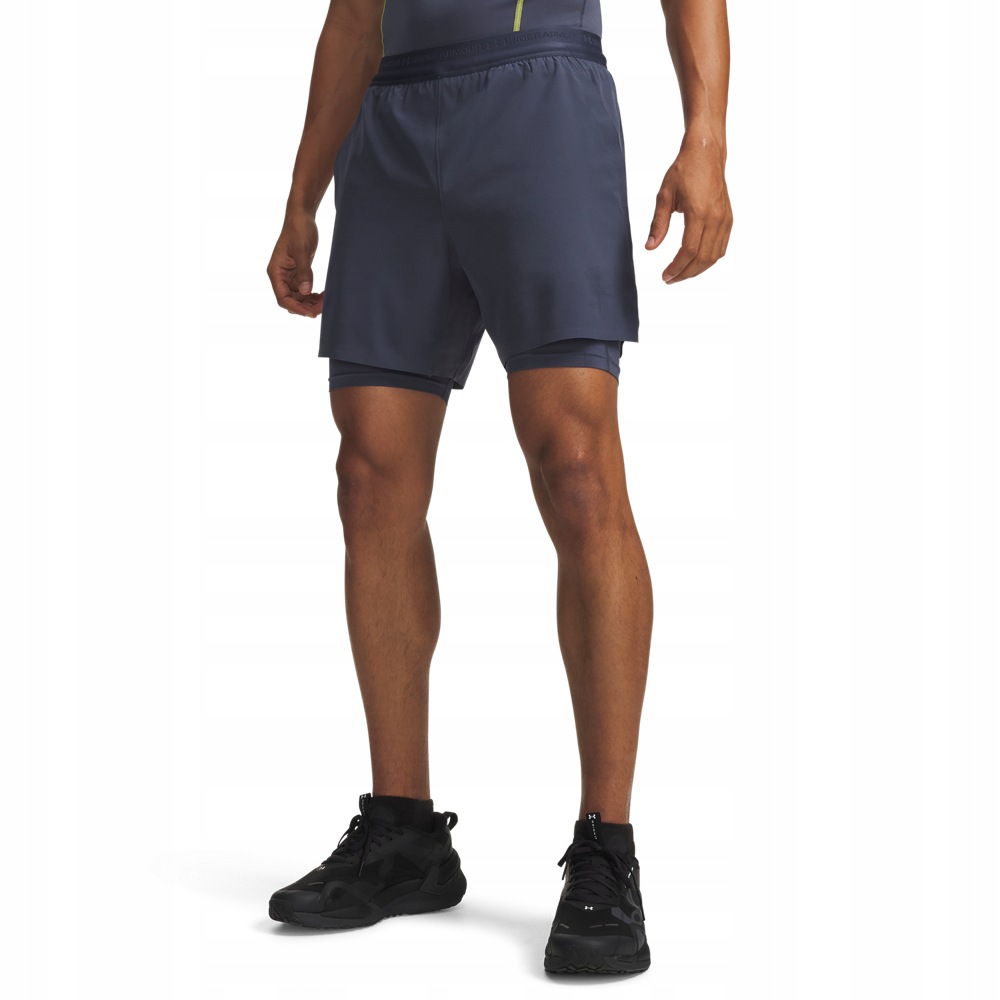 Kraťasy 2V1 Vanish Elite Šedé Sm Under Armour AW26