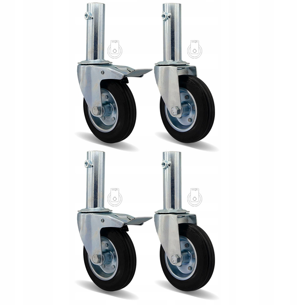 

67STGU160 koło Fi 160 Rusztowanie komplet 4 szt.