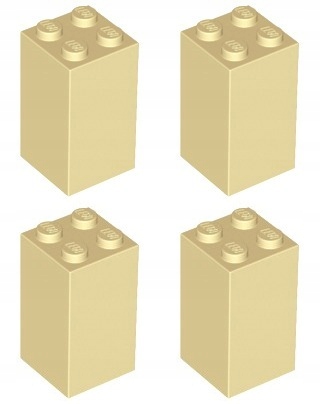 

Lego 30145 Filar Słup 2x2x3 piaskowy (15g) 4 szt.