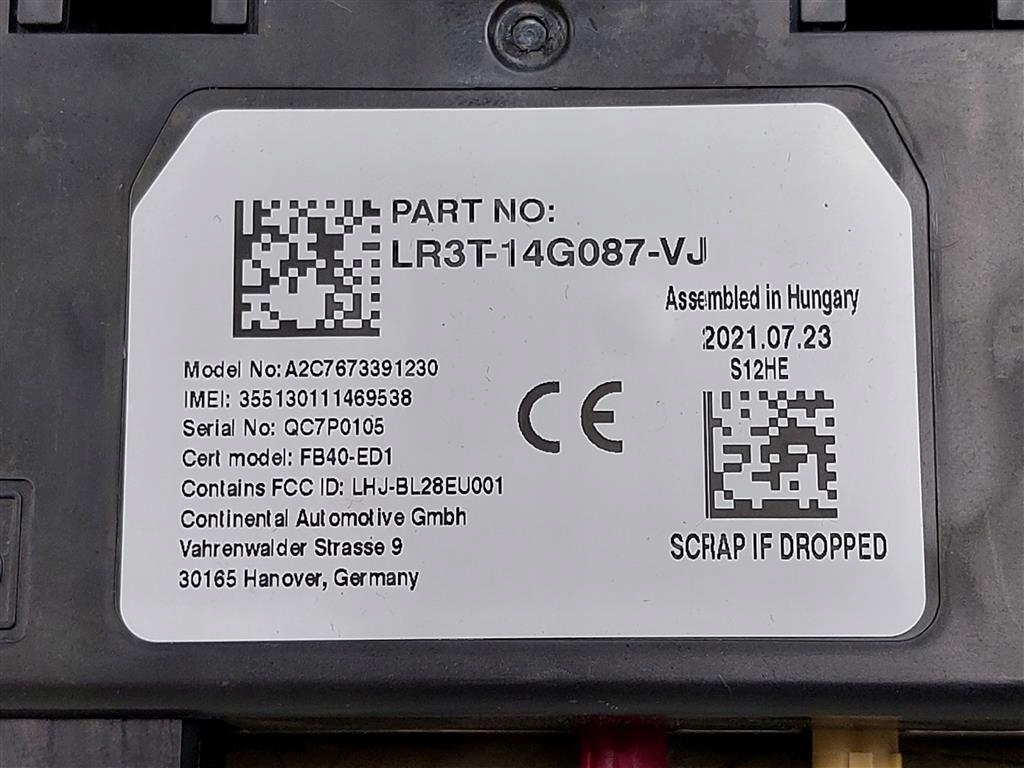 Interfejs moduł Interface Ford Ranger 19-22 LR3T-14G087-VJ Wersja Europejska