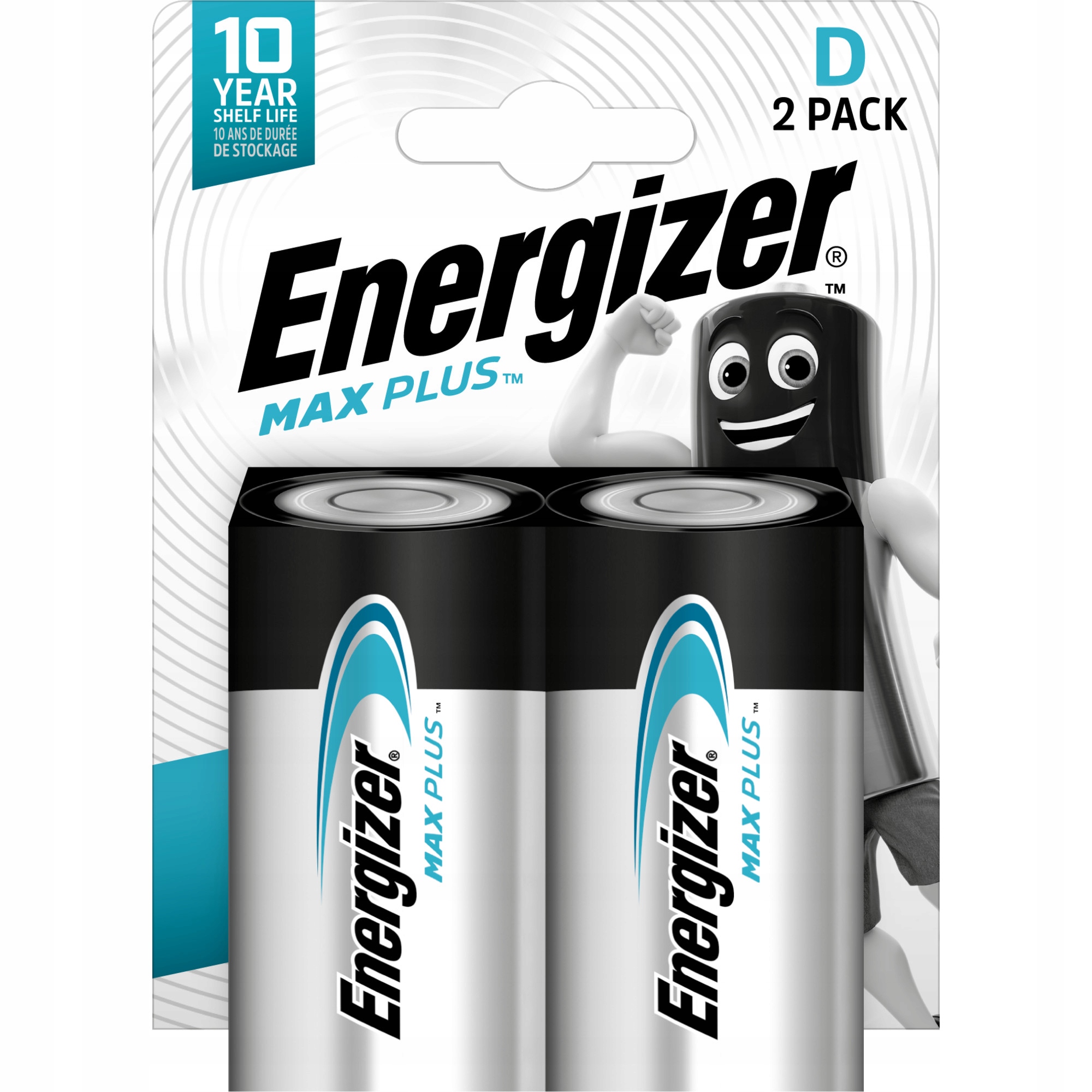 2x bateria D LR20 ENERGIZER Max Plus LR20 1,5V