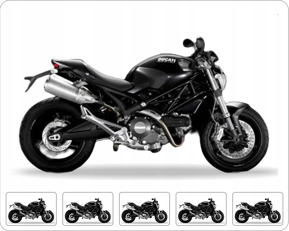 Samolepky Na Motocykl Juula Pro Ducati Monster 696 2008-2010 Černé