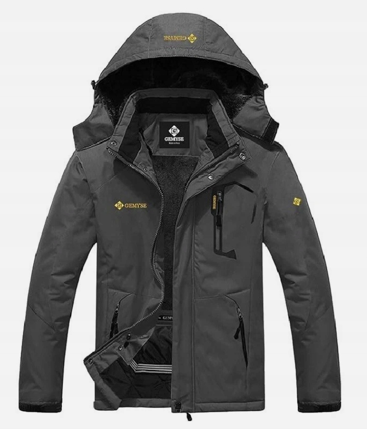 Gemyse Pánská Zateplená Zimní Bunda Ski Lyžařská Voděodolná Horní Část Pasu S