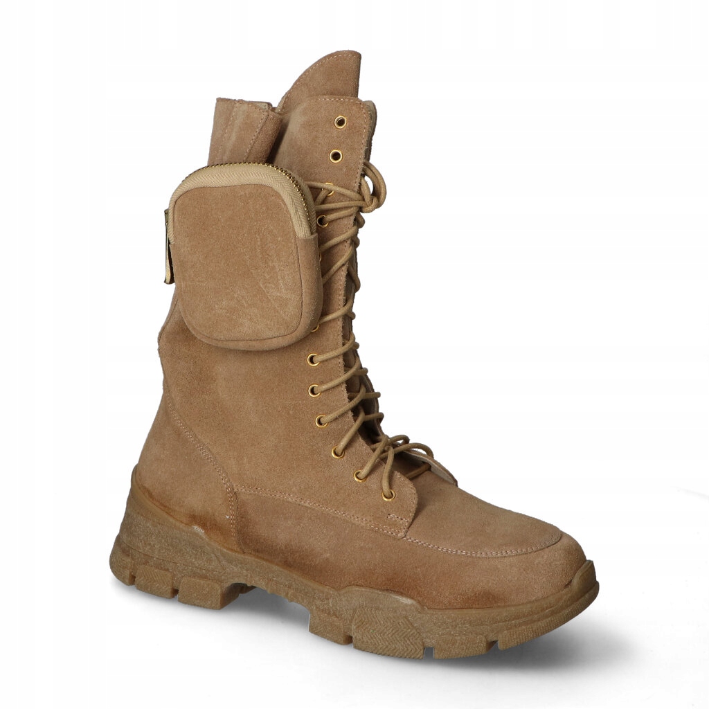 Kotníkové Boty Damiss DS-445 Béžová velurová velikost 38