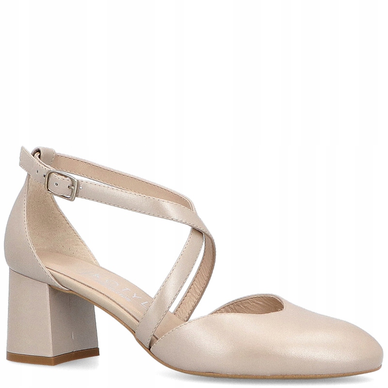 

Taneczne czółenka, ślubne - Kotyl 0663 Perłowe 38