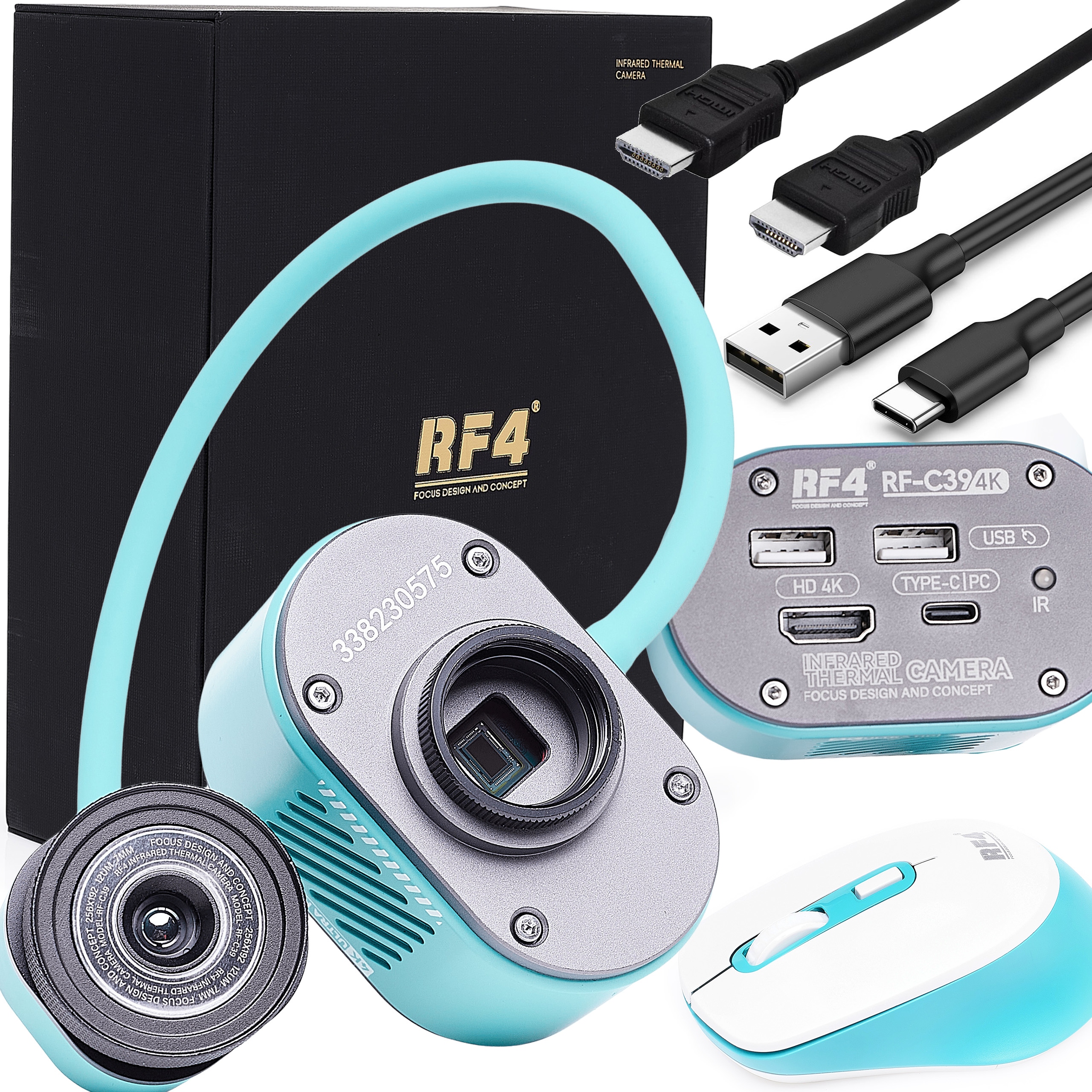 Termovizní Kamera Pro Mikroskop RF4 RF-C39 C-mount 4K Hdmi Usb Techrebal