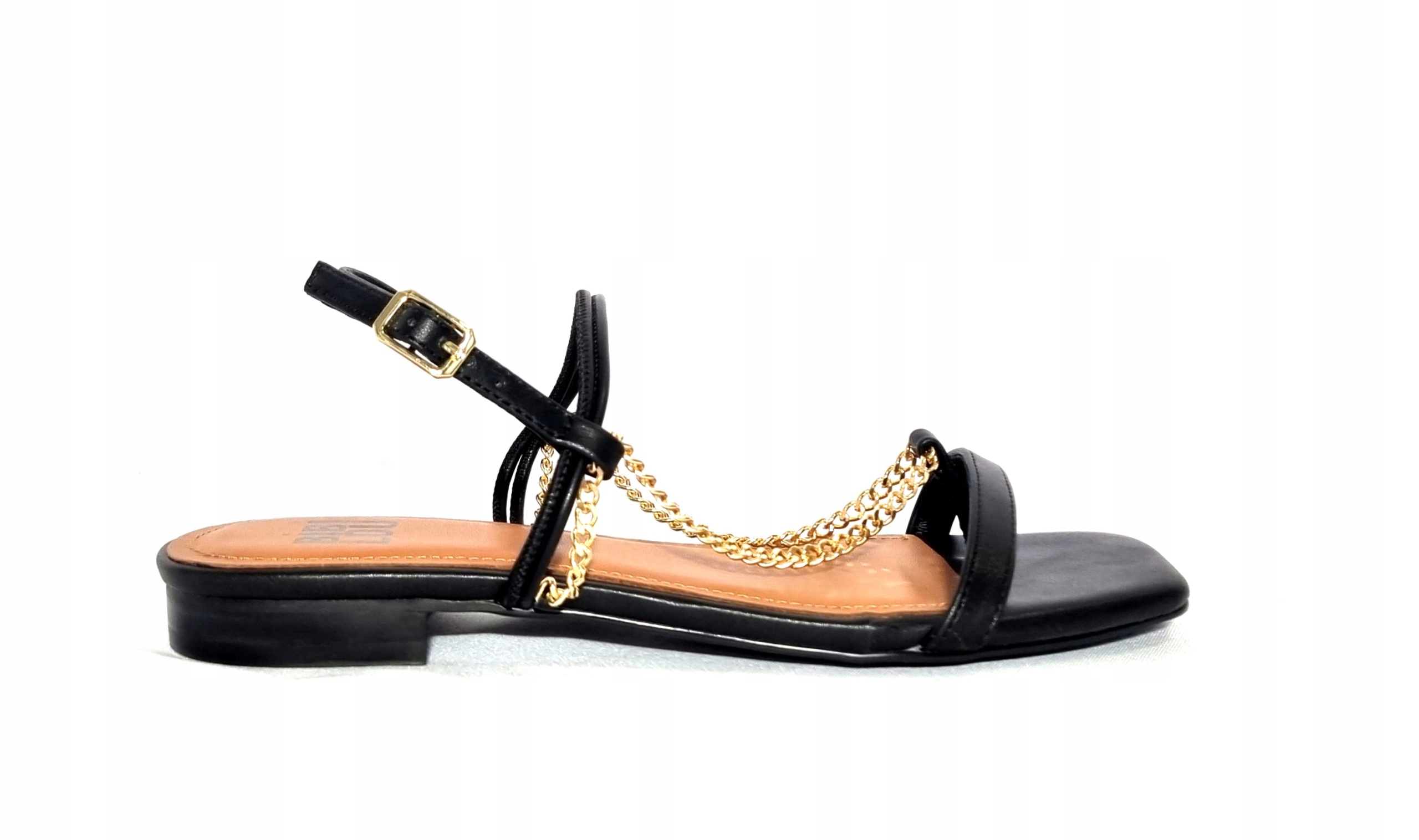 Žabky Bibi Lou černé s řetízkem 896Z11HG r38