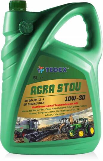 Olej Wielofunkcyjny Tedex Agra Stou Sae 10W-30 5l ciągniki maszyny rolnicze