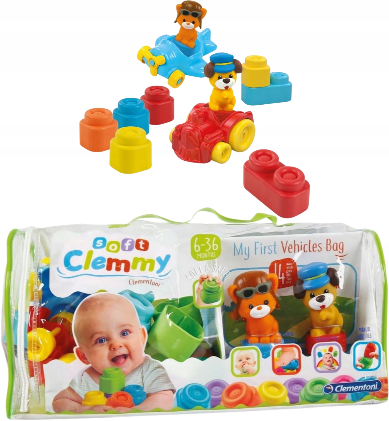 

Klocki Clemmy Baby 6-18 Miesiecy 17235 Clementoni