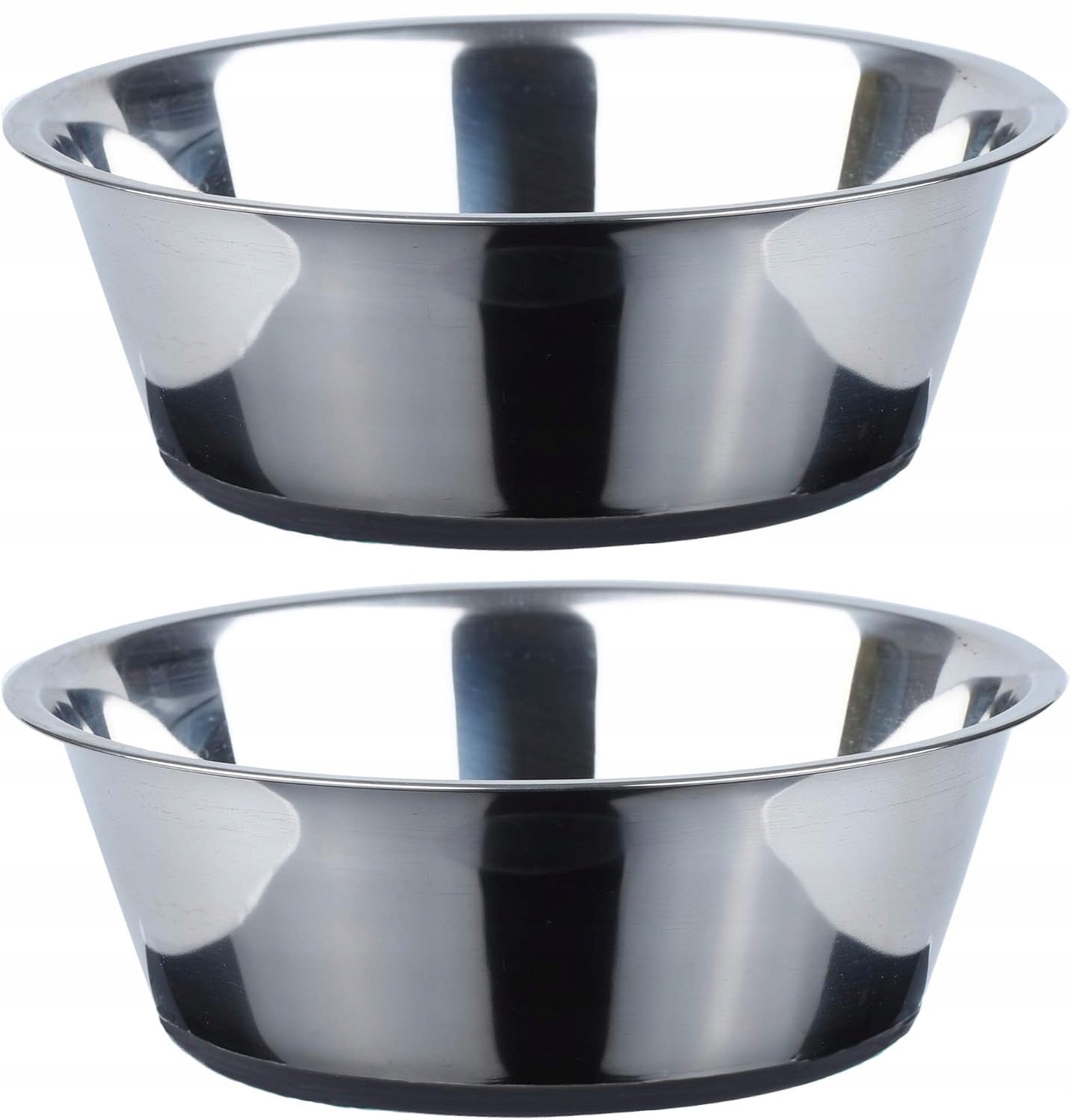 Levně Miska pro psa Z Nerezové Oceli Protiskluzová 1,8L 2.szt