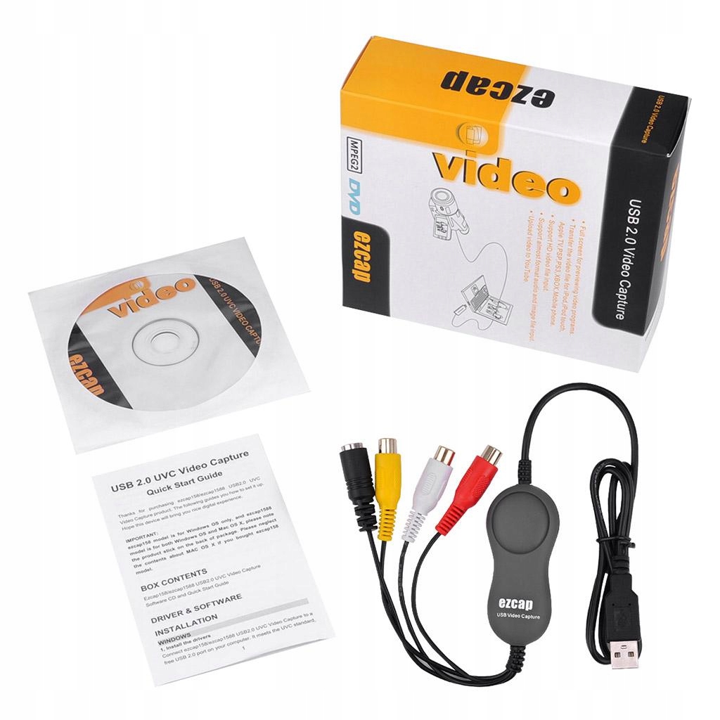 USB 2.0 Video Audio Device Adapter Magnetowid Marka bez marki