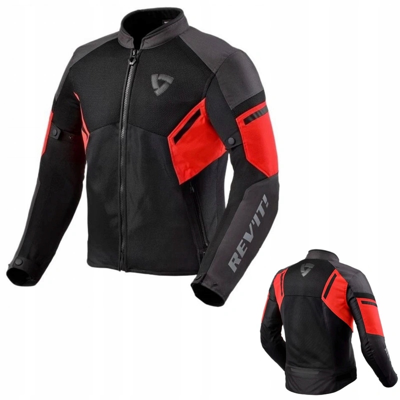 Pánska motocyklová bunda Revit Gt-r Air 3 Black/neon Red čierna červená
