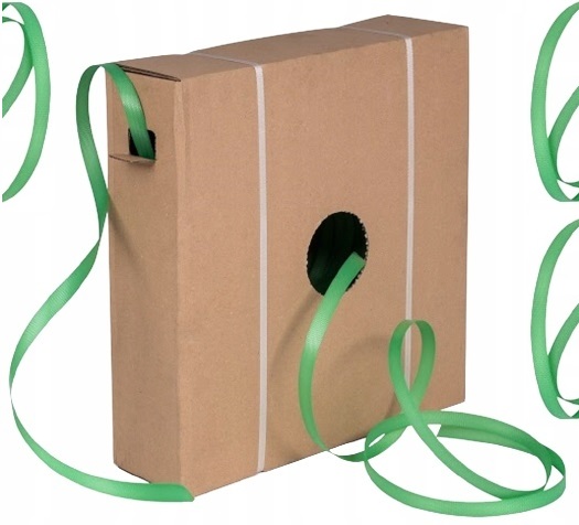 16/60/1000 Taśma Pp Zielona w kartonie Do Pakowania spinania Palet