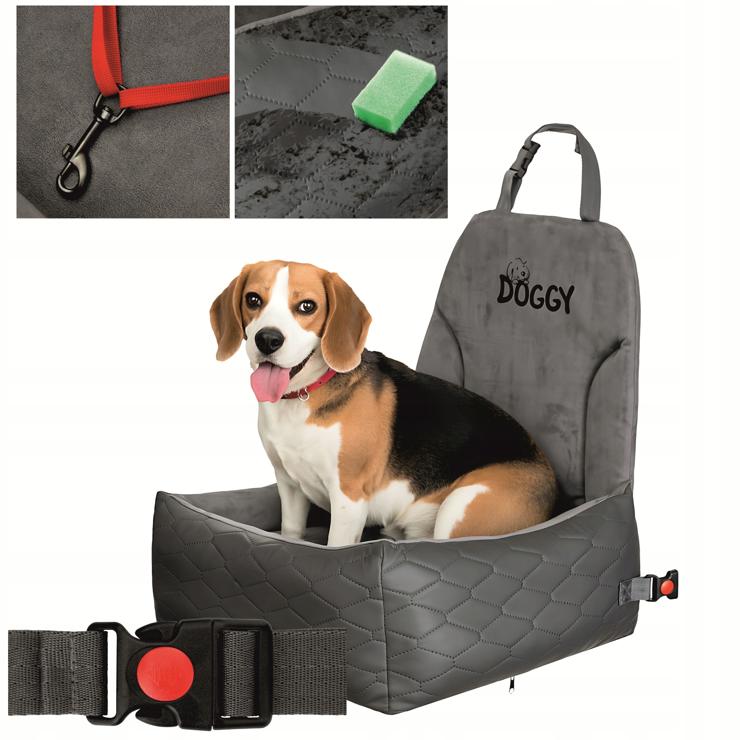 Autosedačka Pro Psa Pelíšek do auta z ekokůže pro psa kočku