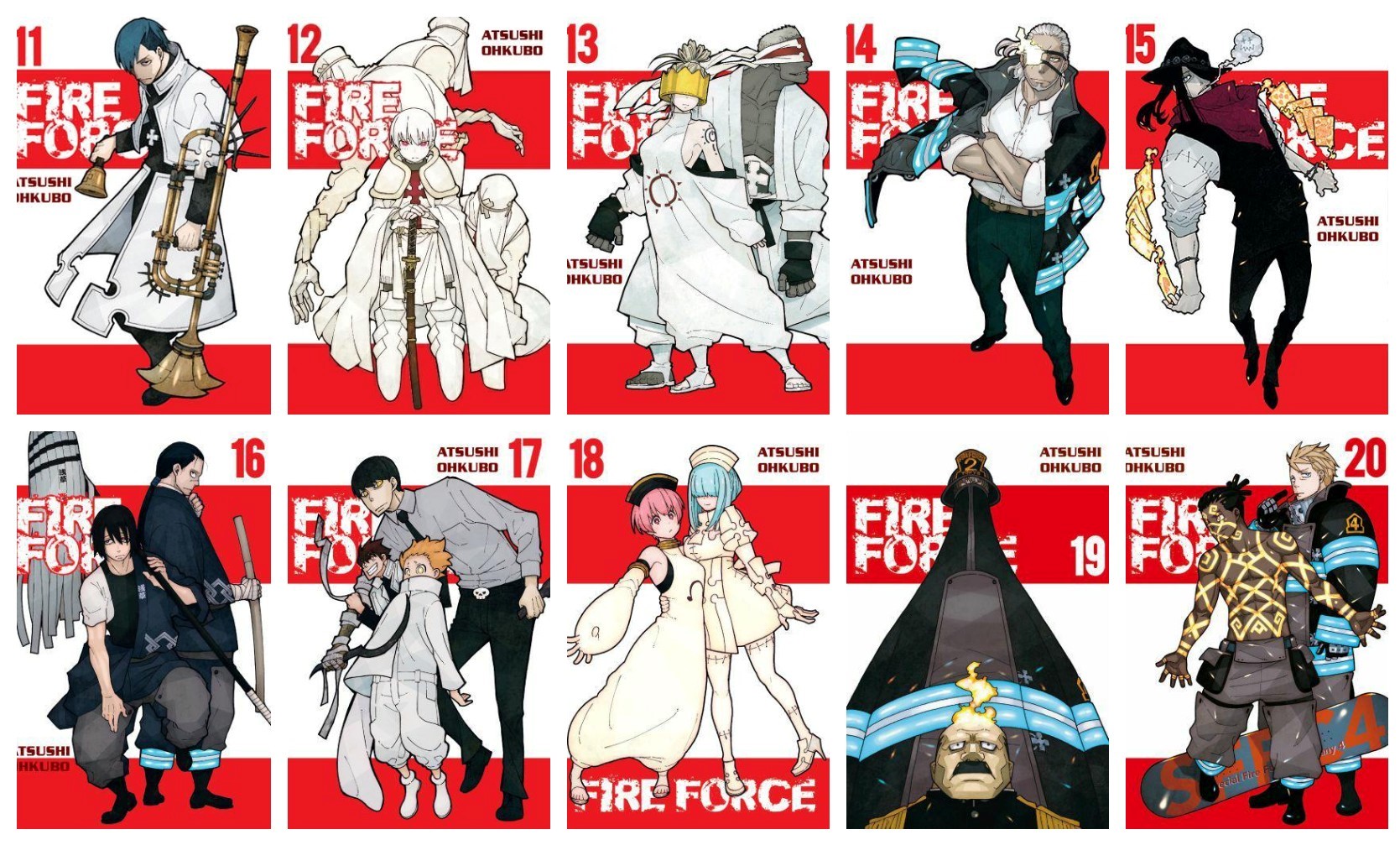 Fire Force #11-20 Pakiet Manga Nowy
