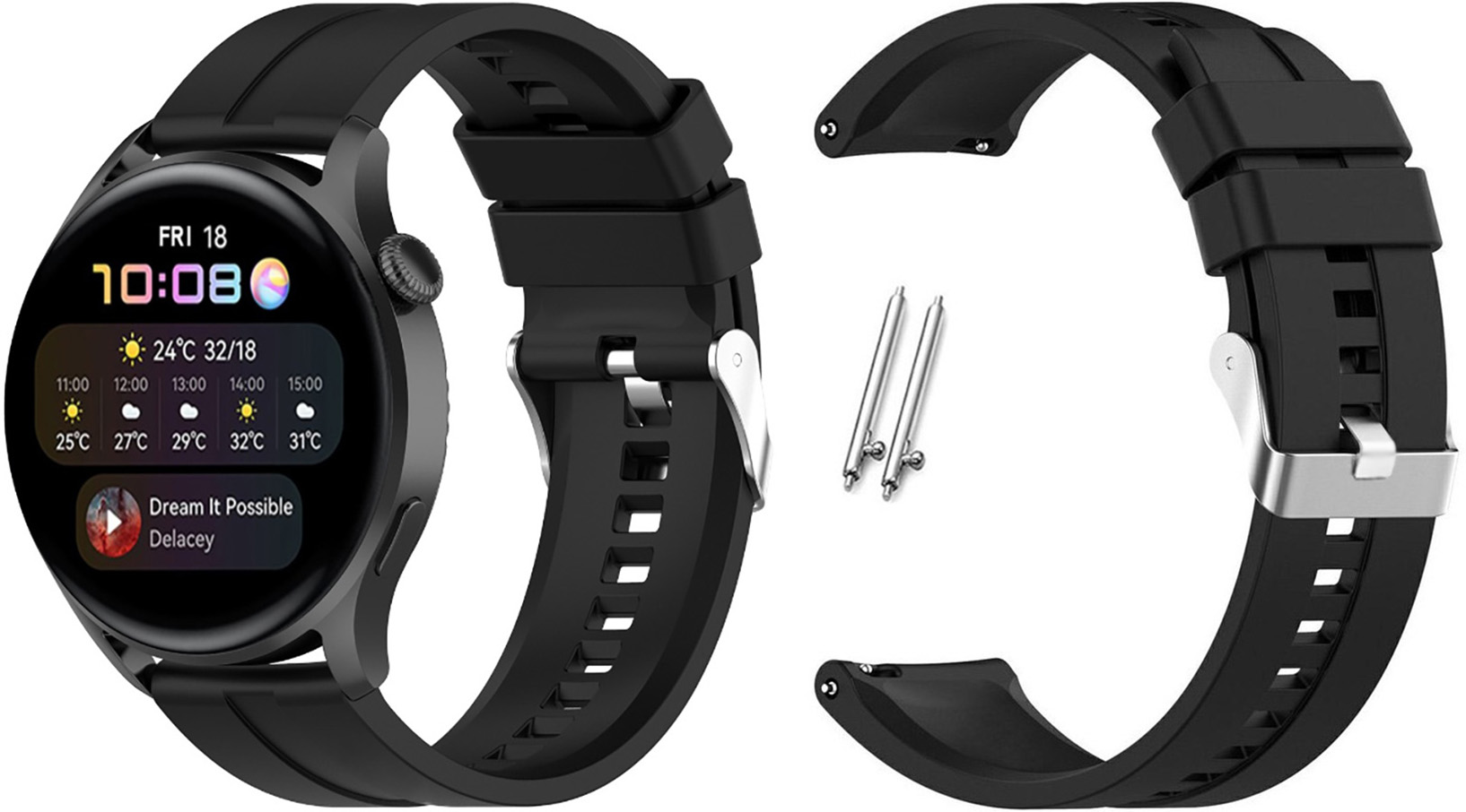 20mm PASEK do SAMSUNG GALAXY WATCH ACTIVE 2 40,44mm/3 41mm/4 5 6 45mm,46mm Szerokość 20 mm