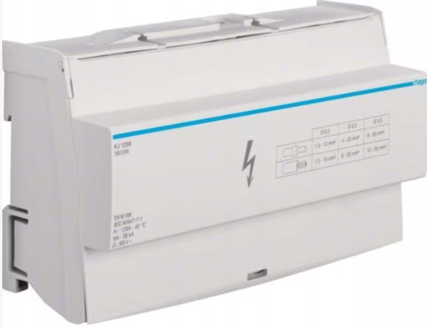KJ125B Blok rozdzielczy 4-polowy In=125A Hager