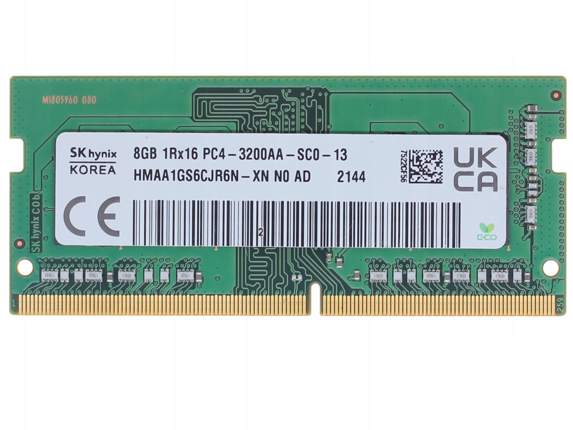 

Hynix Pamięć 8GB DDR4 Sodimm 3200 HMAA1GS6CJR6N-XN