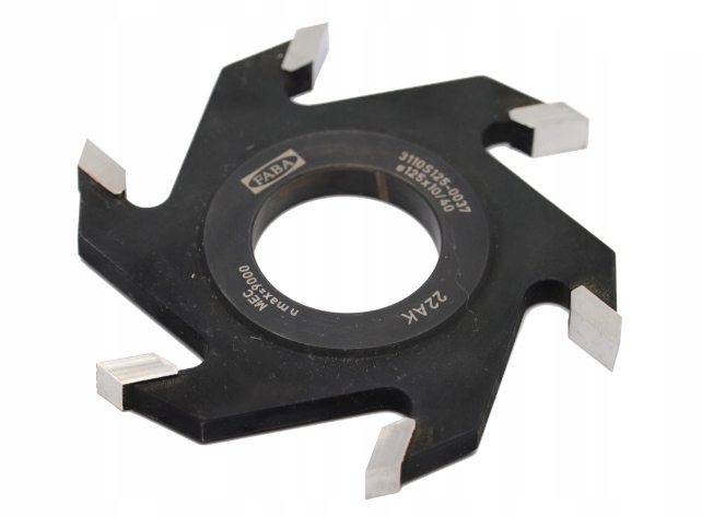 FABA FREZ NASADZANY PROSTY HSS 125x40x6Z / H16 mm