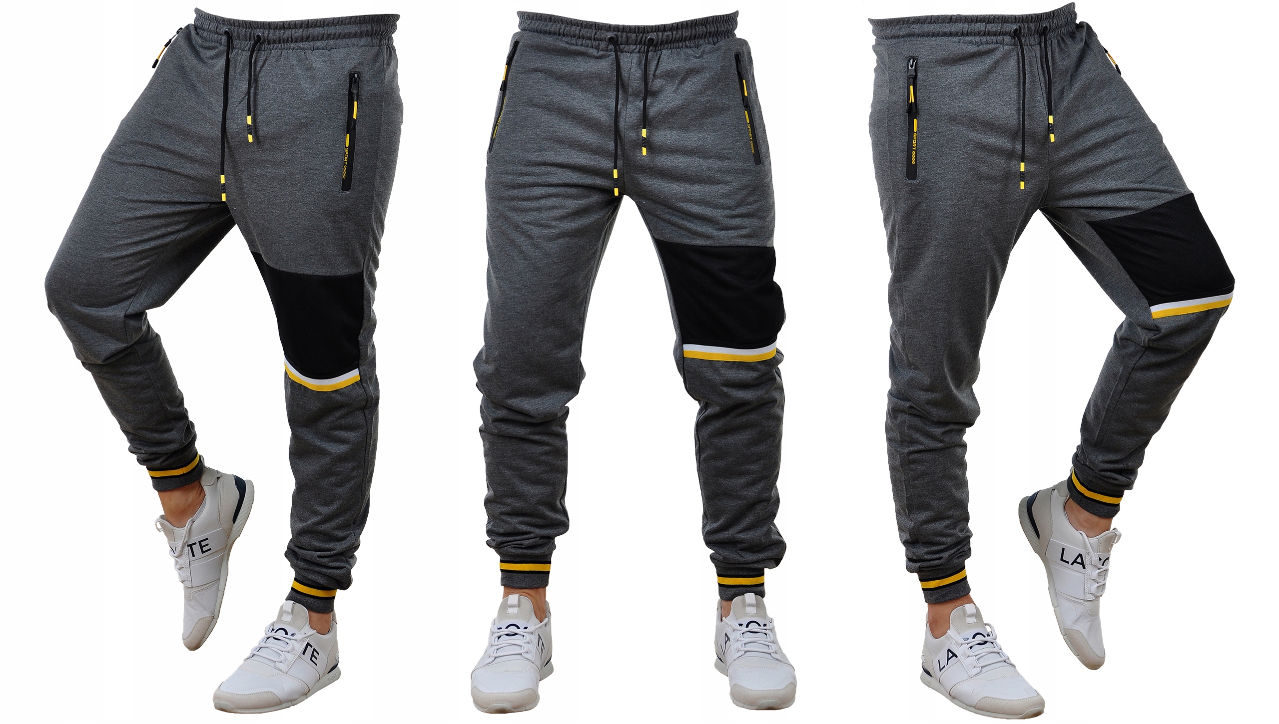 K335 r. XXL MĘSKIE SPODNIE DRESOWE JOGGERY Marka Fk_fashion